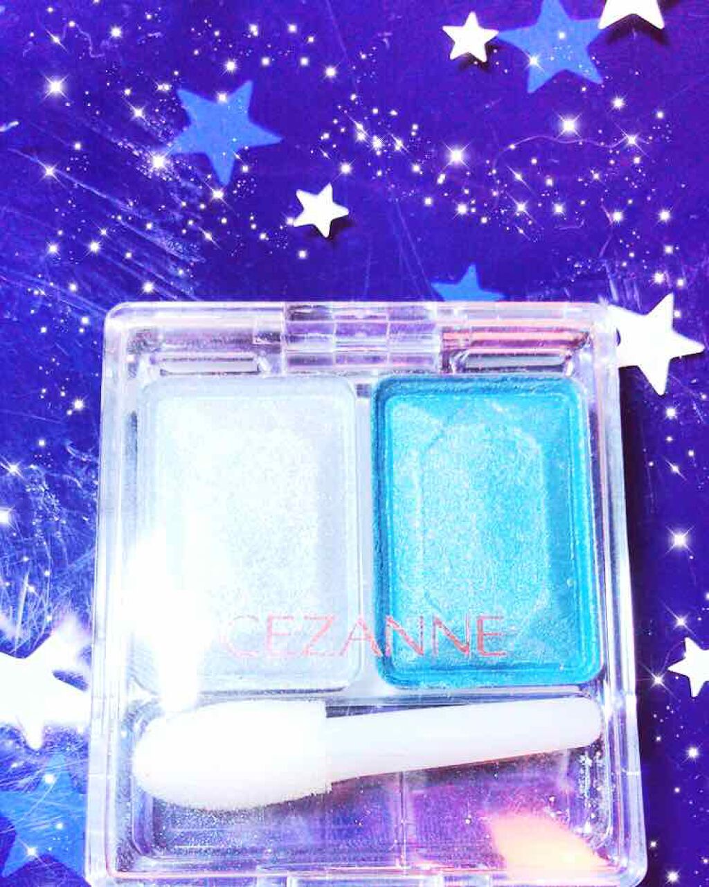 ツーカラー アイシャドウ ラメシリーズ/CEZANNE/アイシャドウパレットを使ったクチコミ(1枚目)