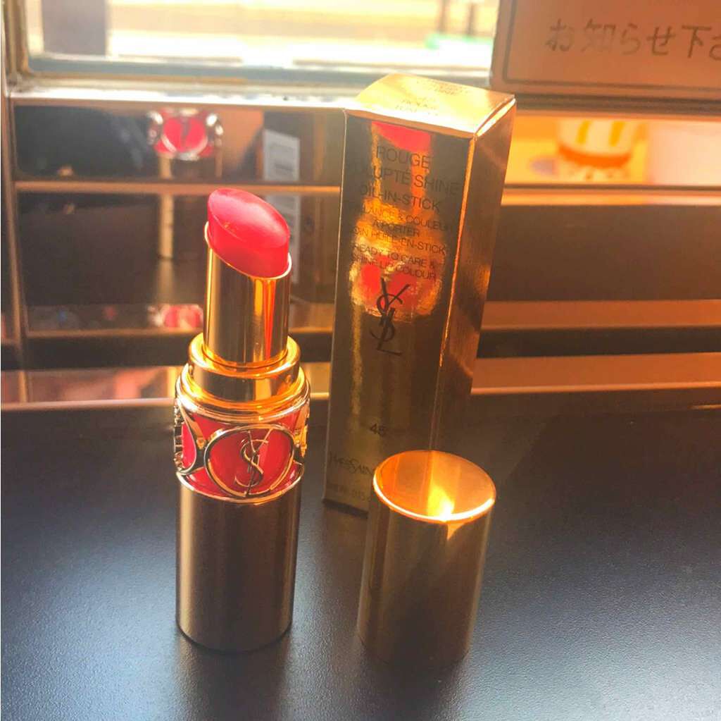 ルージュ ヴォリュプテ シャイン/YVES SAINT LAURENT BEAUTE/口紅を使ったクチコミ（1枚目）