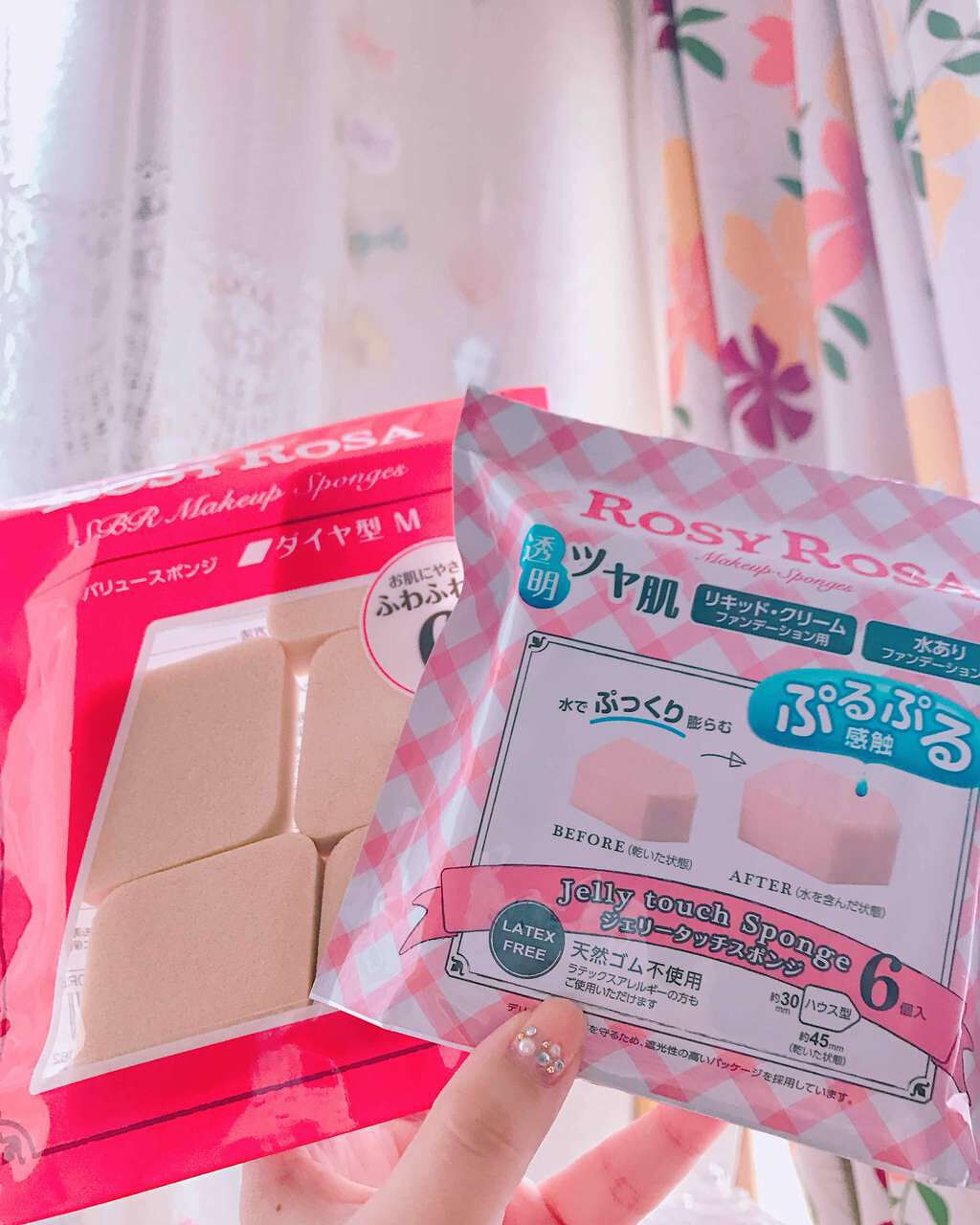 バリュースポンジ ダイヤ型 タイプM 6P/ロージーローザ/パフ・スポンジを使ったクチコミ(1枚目)