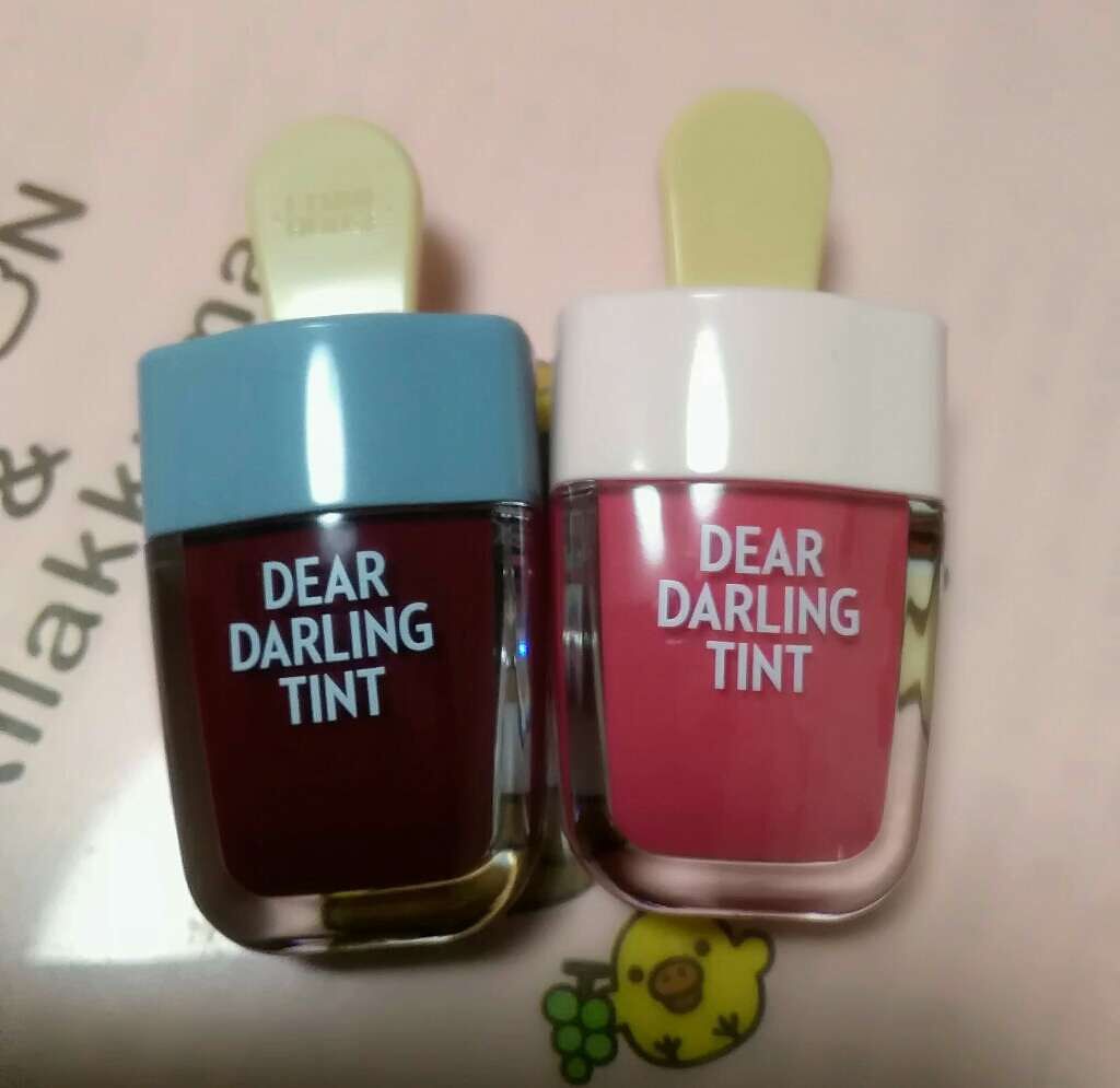 ディアダーリン ウォータージェルティント （アイスティント）/ETUDE/口紅を使ったクチコミ（1枚目）