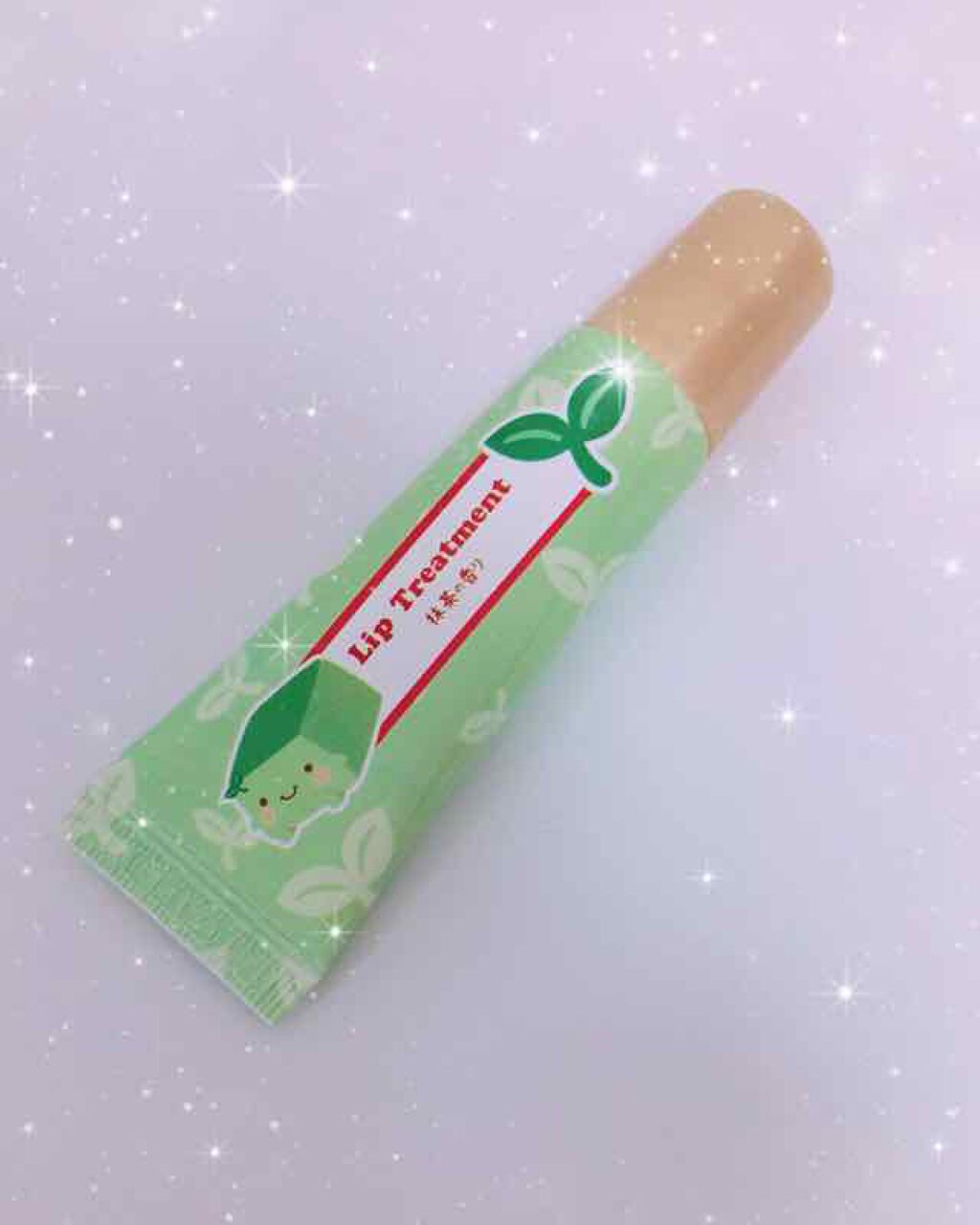 Pure Smile スネイル リップトリートメント チョコレートのクチコミ「ピュアスマイル リップトリートメント はんなり豆腐コラボ 抹茶の香り😊

😍
1.潤う
2.い.....」（1枚目）