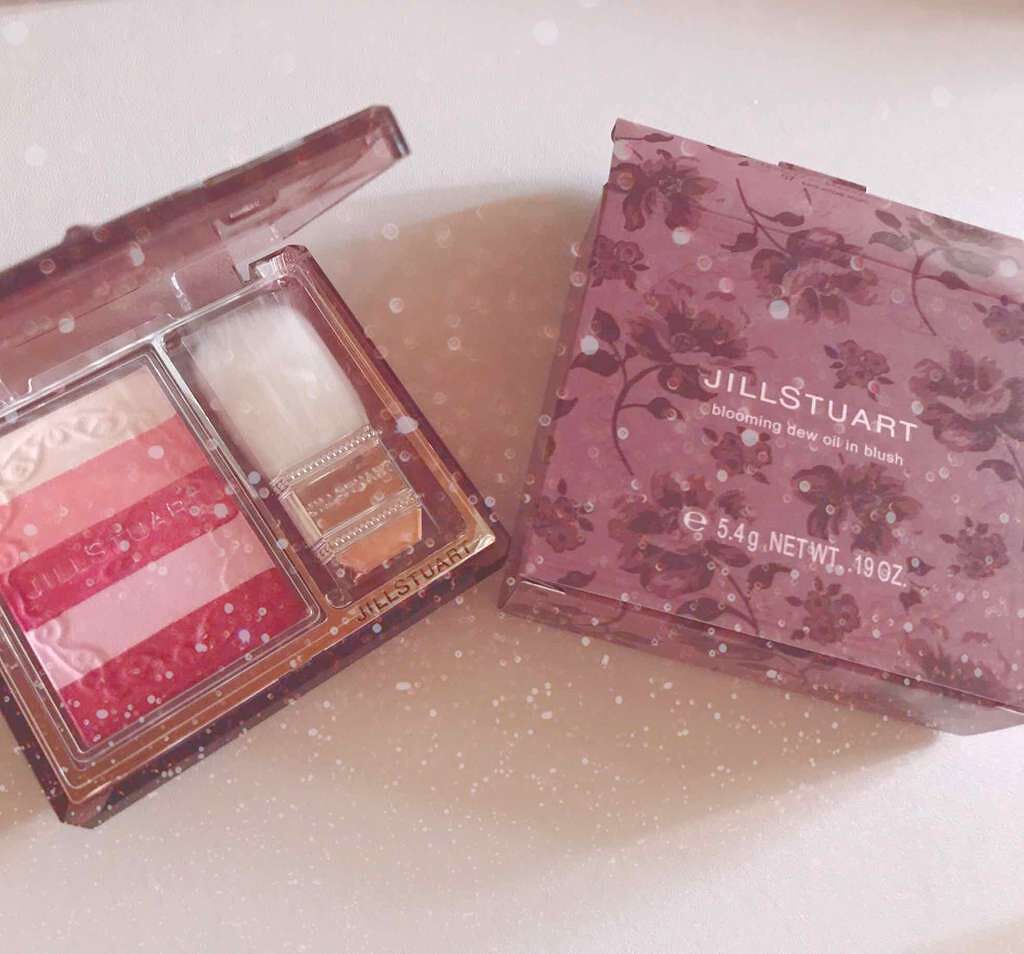 ブルーミングデュー オイルインブラッシュ/JILL STUART/パウダーチークを使ったクチコミ（2枚目）