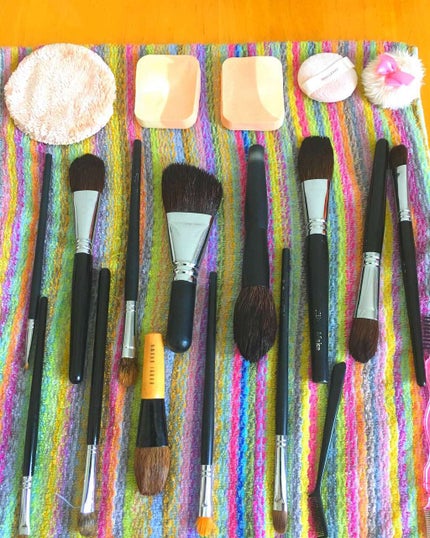 るなかかのクチコミ「メイク用品🎵お手入れ日⭐︎
ついでに肌断食日🌡
いつも使ってる毎日のブラシのお手入れ日❣️
.....」(1枚目)