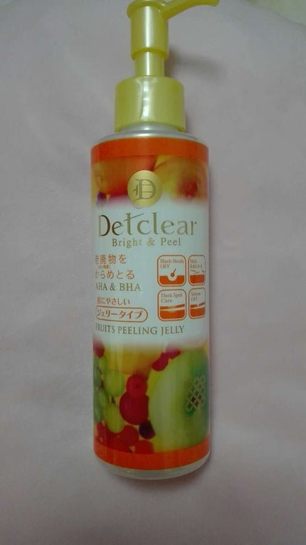 DETクリア ブライト&ピール ピーリングジェリー<ミックスフルーツの香り>/Detclear/ピーリングを使ったクチコミ(1枚目)