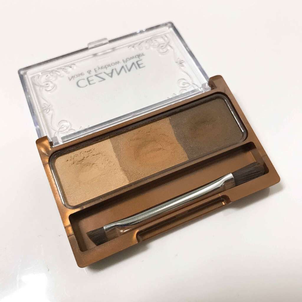 ノーズ&アイブロウパウダー/CEZANNE/パウダーアイブロウを使ったクチコミ(1枚目)