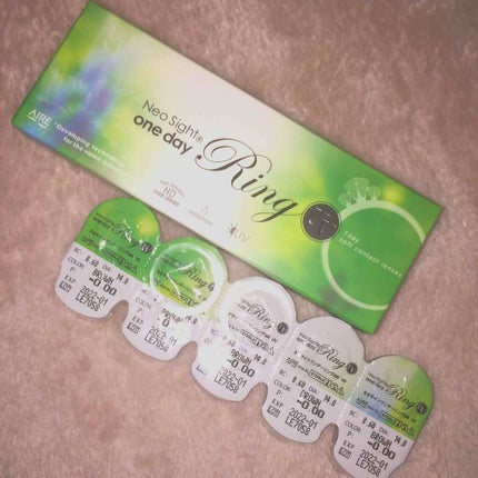 ネオサイトワンデー リングUV/Aire/ワンデー(1DAY)カラコンを使ったクチコミ(1枚目)