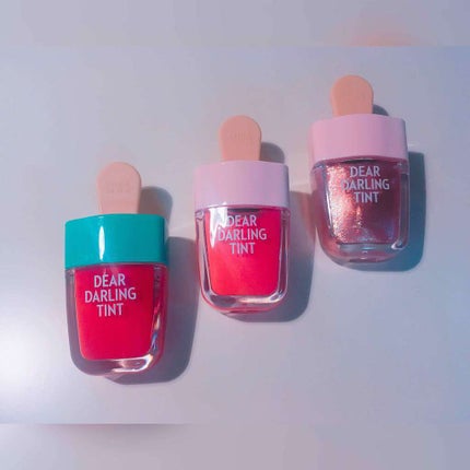 ディアダーリン ウォータージェルティント (アイスティント)/ETUDE/口紅を使ったクチコミ(2枚目)