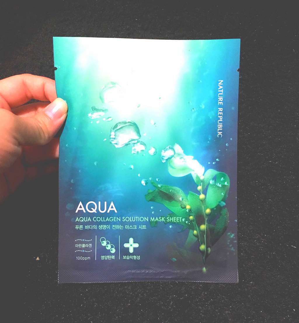 アクアソリューション マリンハイドロゲル マスク SP/ネイチャーリパブリック/シートマスク・パックを使ったクチコミ(1枚目)