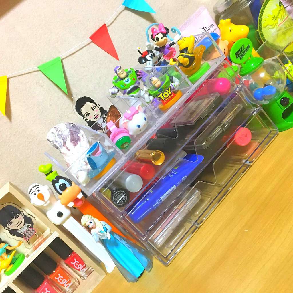 3段式クリアーケース/DAISO/その他化粧小物を使ったクチコミ(1枚目)