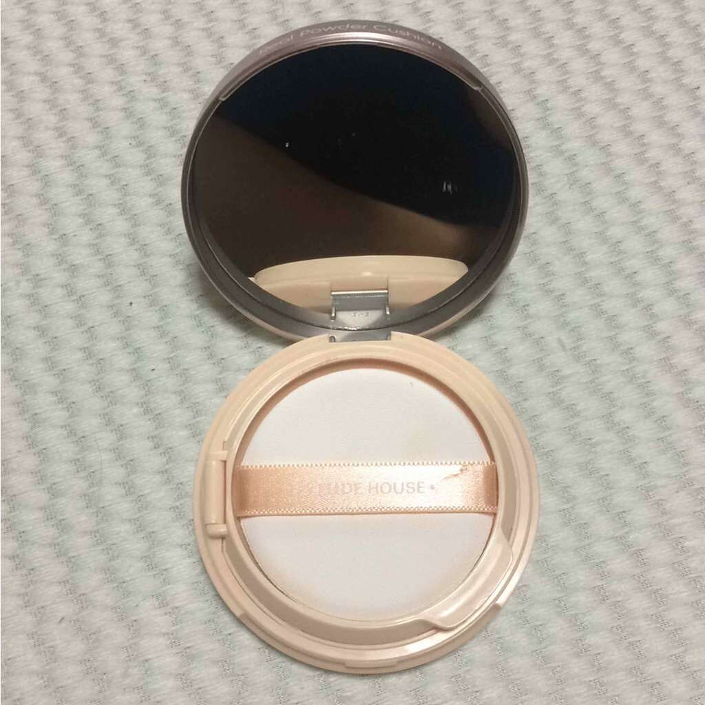 リアルパウダー クッション SPF50+/PA+++/ETUDE/クッションファンデーションを使ったクチコミ(2枚目)