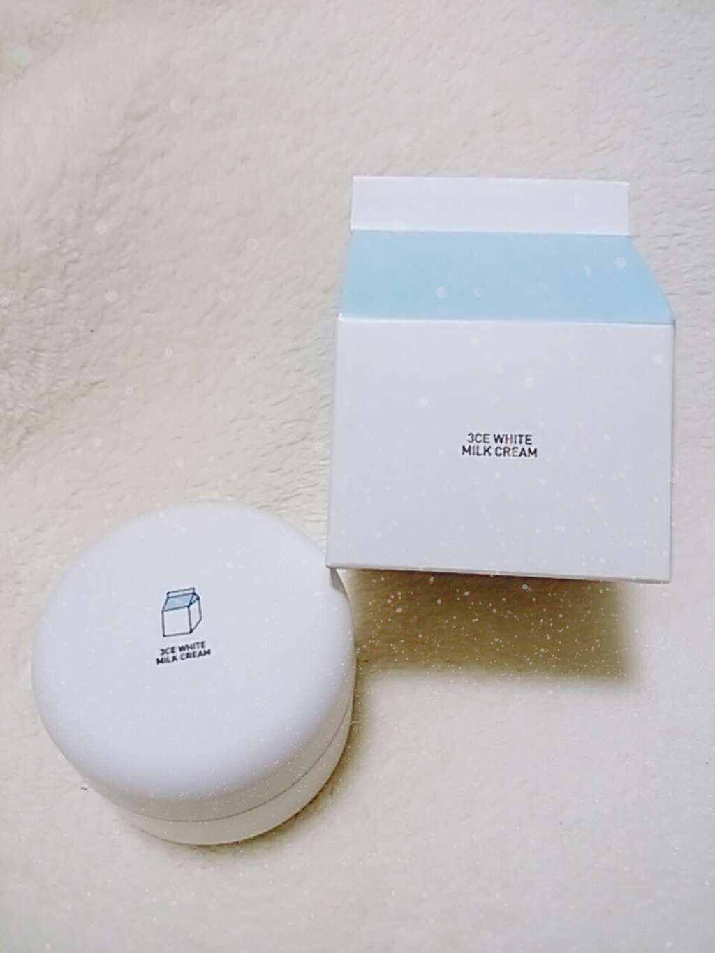 WHITE MILK CREAM/3CE/フェイスクリームを使ったクチコミ(1枚目)