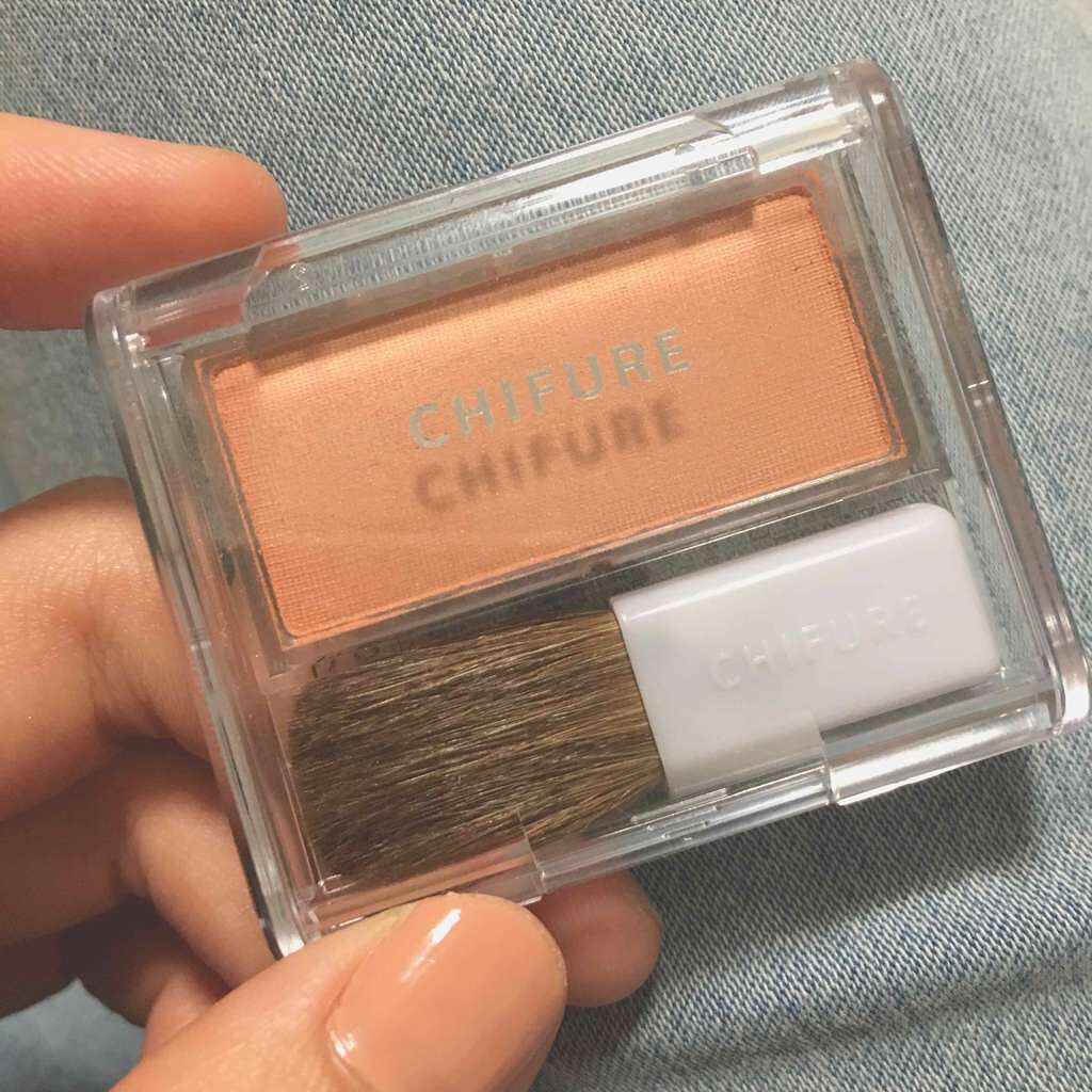 チーク カラー(ブラシ付)/ちふれ/パウダーチークを使ったクチコミ(1枚目)