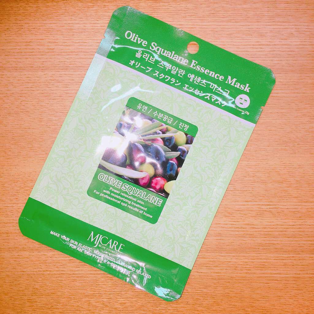 オリーブスクワランエッセンスマスク/MJ-Care/シートマスク・パックを使ったクチコミ（1枚目）