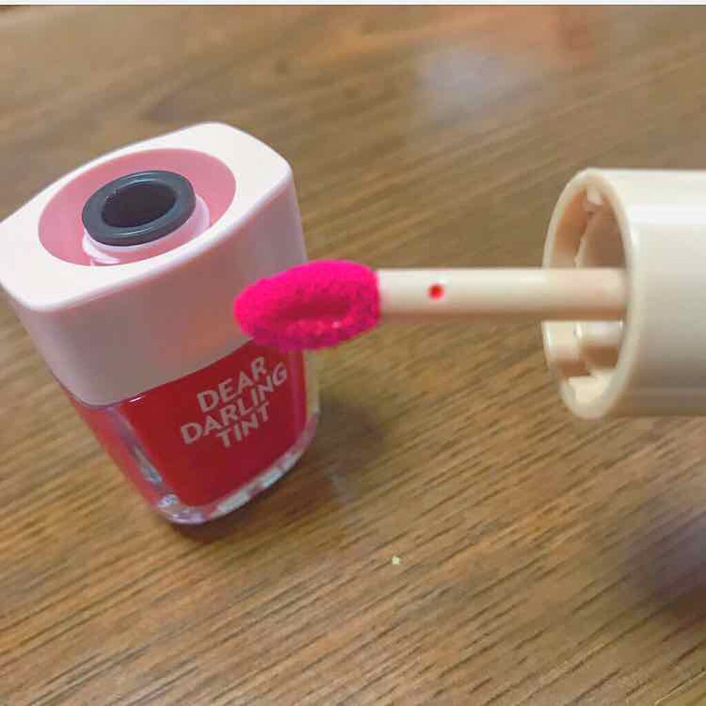 ディアダーリン ウォータージェルティント (アイスティント)/ETUDE/口紅を使ったクチコミ(2枚目)