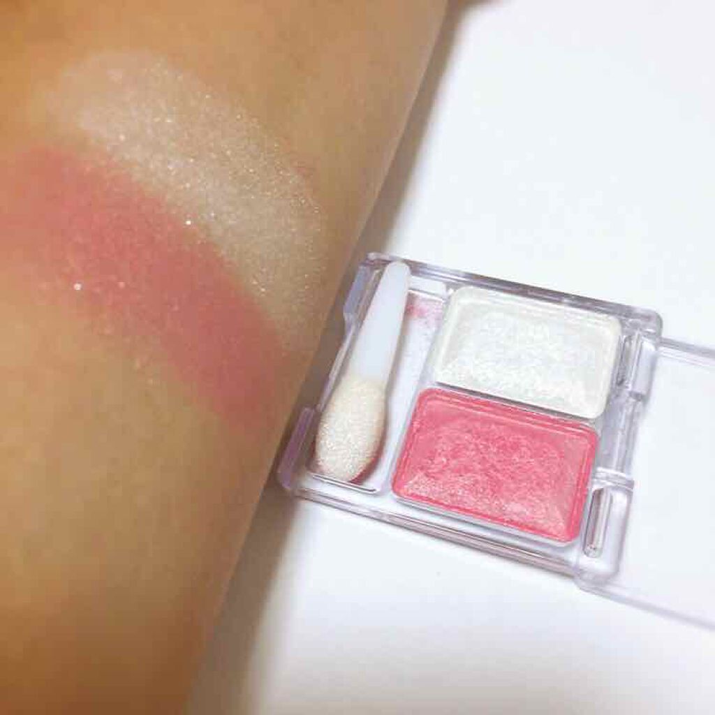 ツーカラー アイシャドウ ラメシリーズ/CEZANNE/アイシャドウパレットを使ったクチコミ(2枚目)