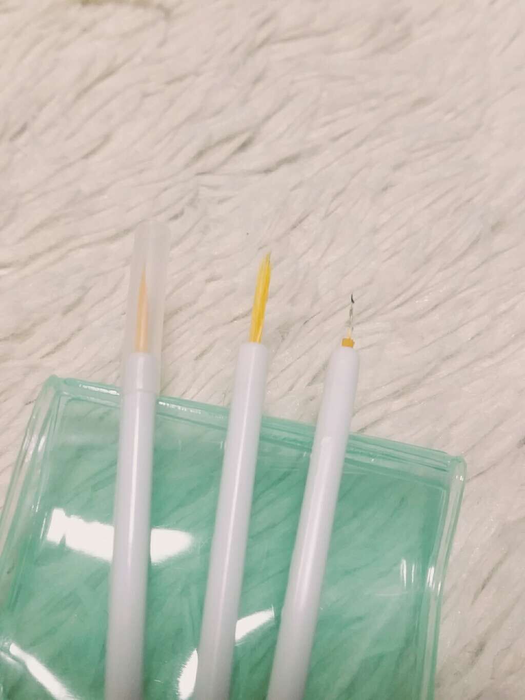 ミニネイルアートブラシ/DAISO/ネイル用品を使ったクチコミ（2枚目）