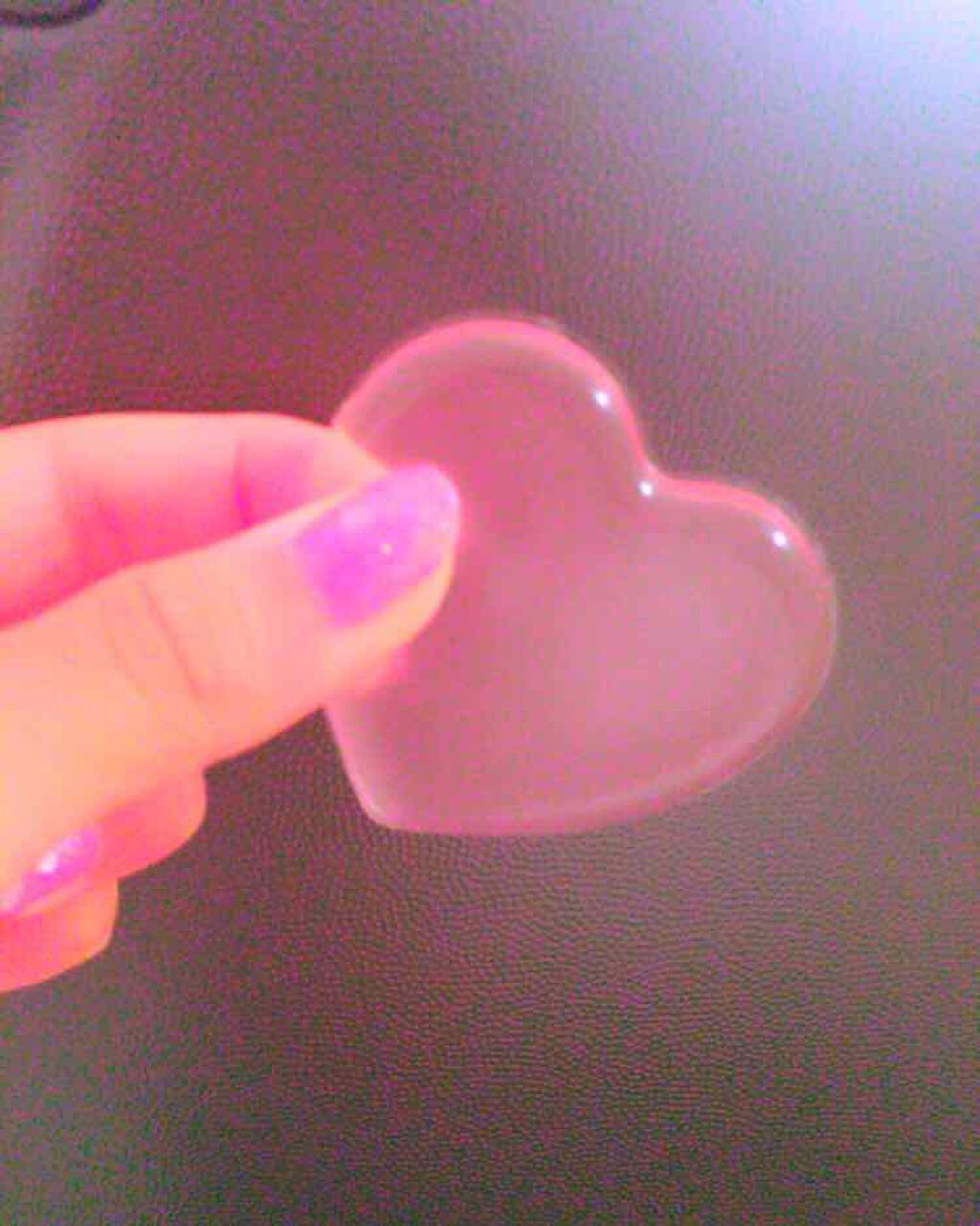シリコンパフ ハート型/Wishorder/パフ・スポンジを使ったクチコミ(2枚目)