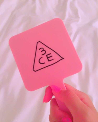 3CE MINI HAND MIRROR PINK/3CE/その他化粧小物を使ったクチコミ（2枚目）