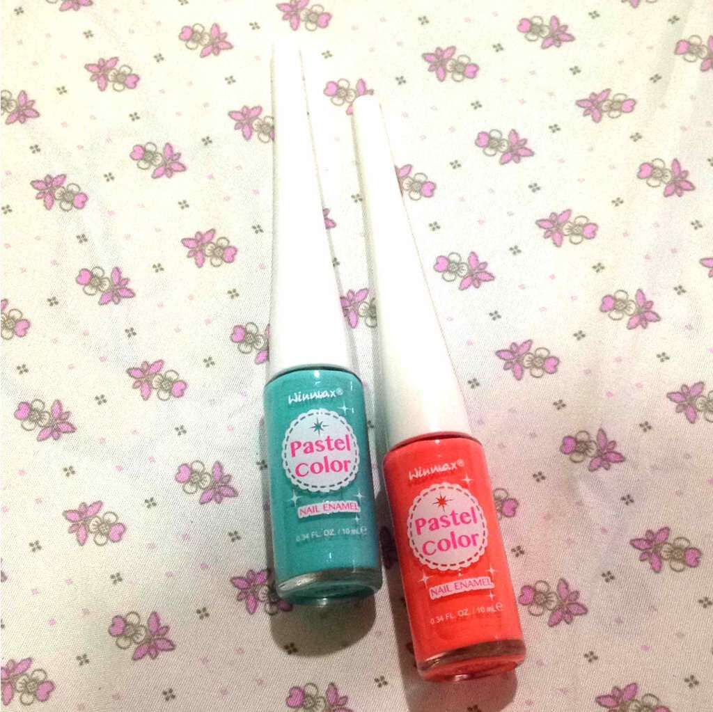 ウィンマックス パステルカラー ネイルエナメル/DAISO/マニキュアを使ったクチコミ(1枚目)