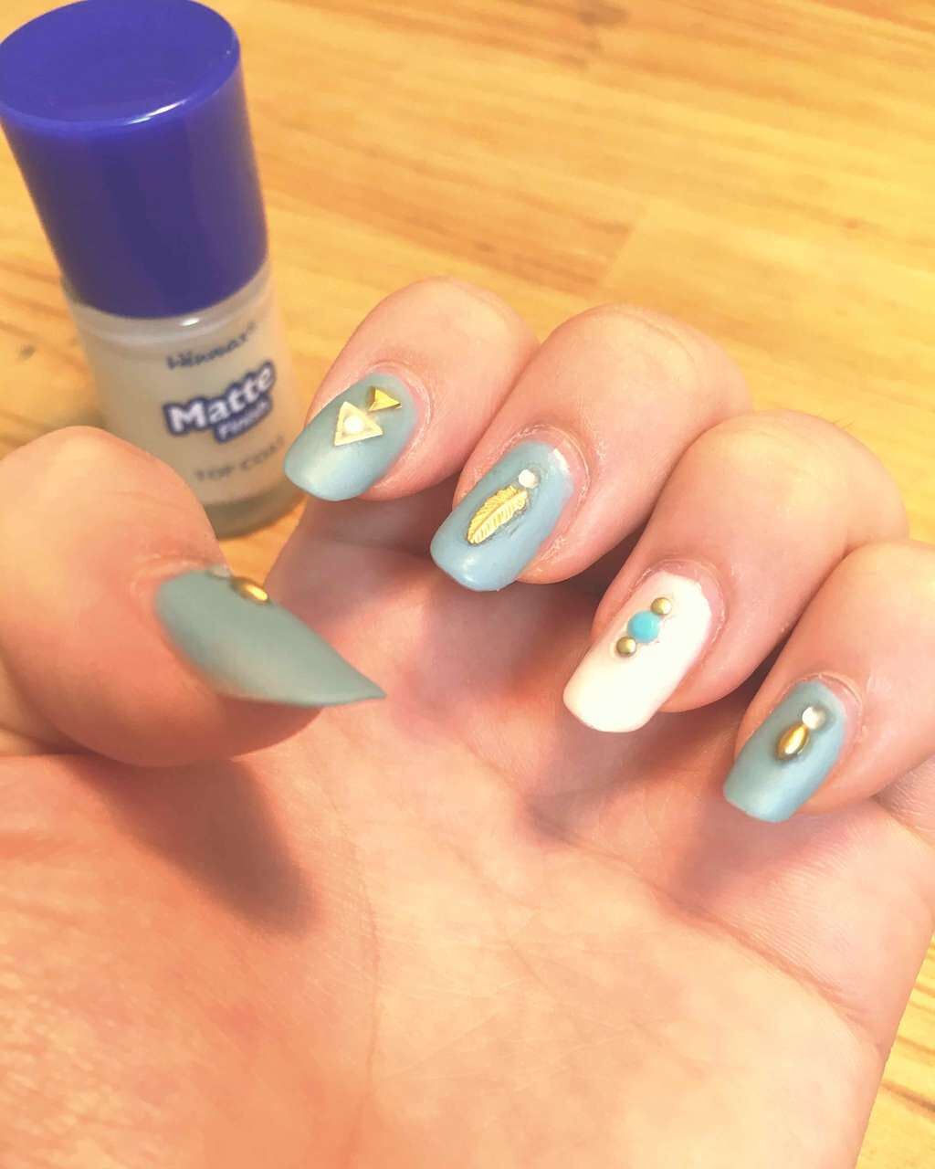 ウィンマックス ネイルケアシリーズ マットトップコート/DAISO/ネイルトップコートを使ったクチコミ（2枚目）