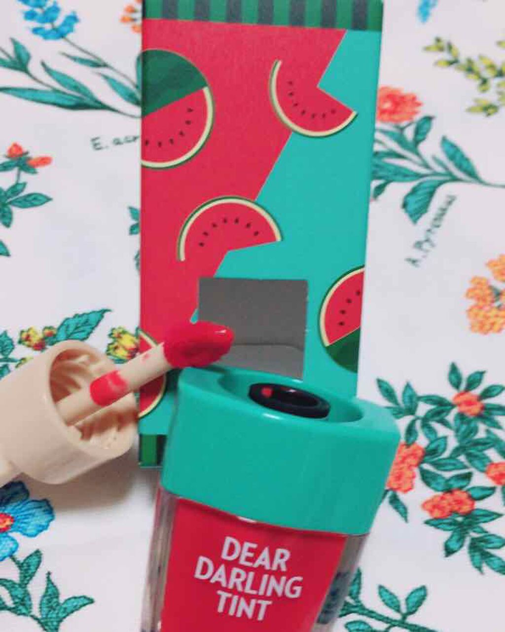 ディアダーリン ウォータージェルティント (アイスティント)/ETUDE/口紅を使ったクチコミ(1枚目)