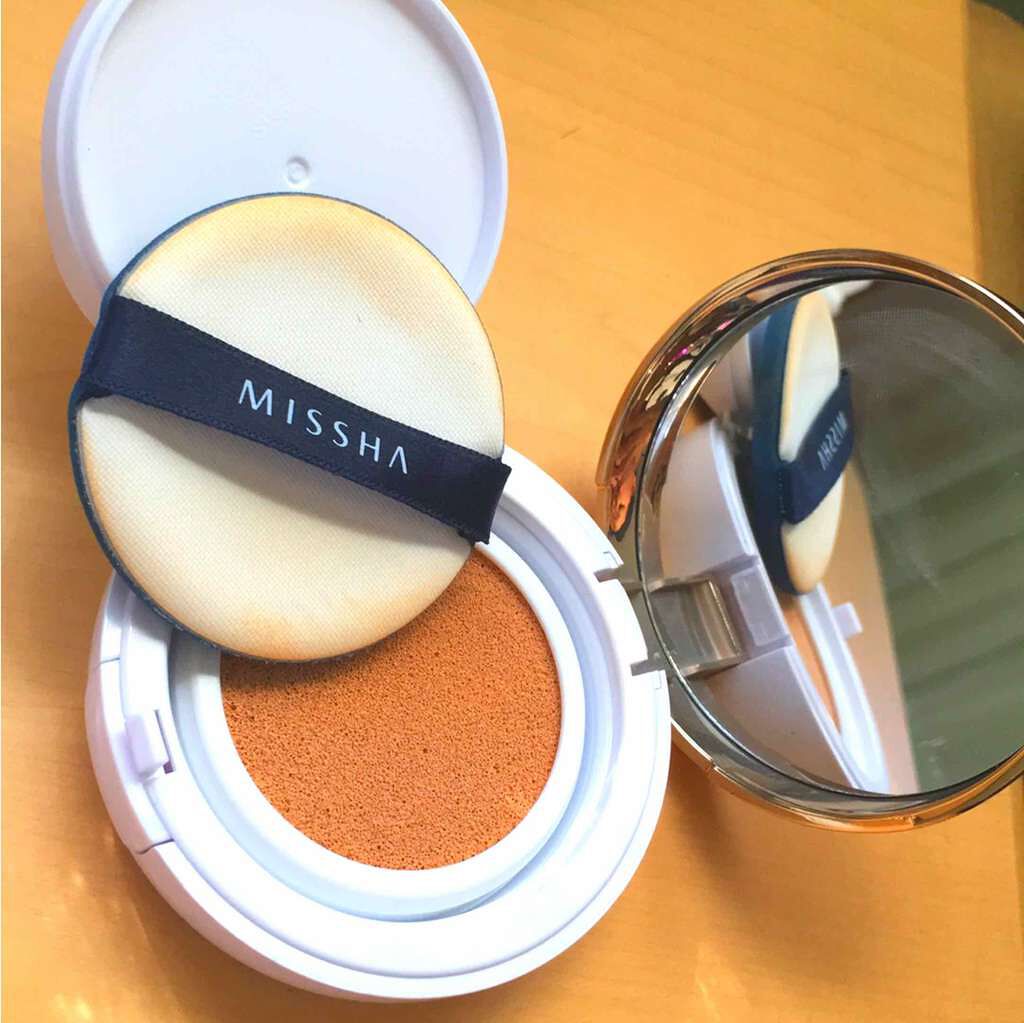 M クッション ファンデーション(モイスチャー)/MISSHA/クッションファンデーションを使ったクチコミ(3枚目)