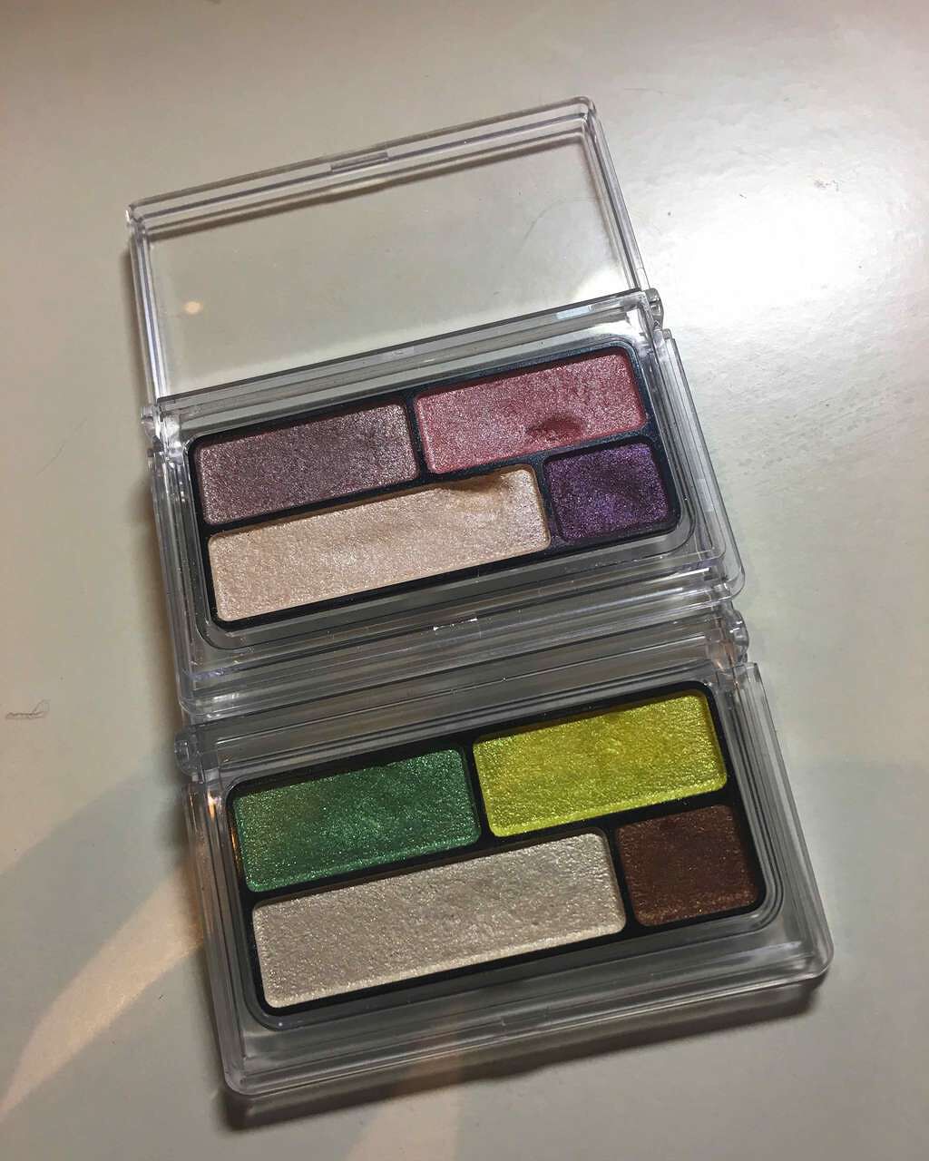 アイカラー（４色タイプ）（旧） ライム×レモン	/無印良品/アイシャドウパレットを使ったクチコミ（2枚目）
