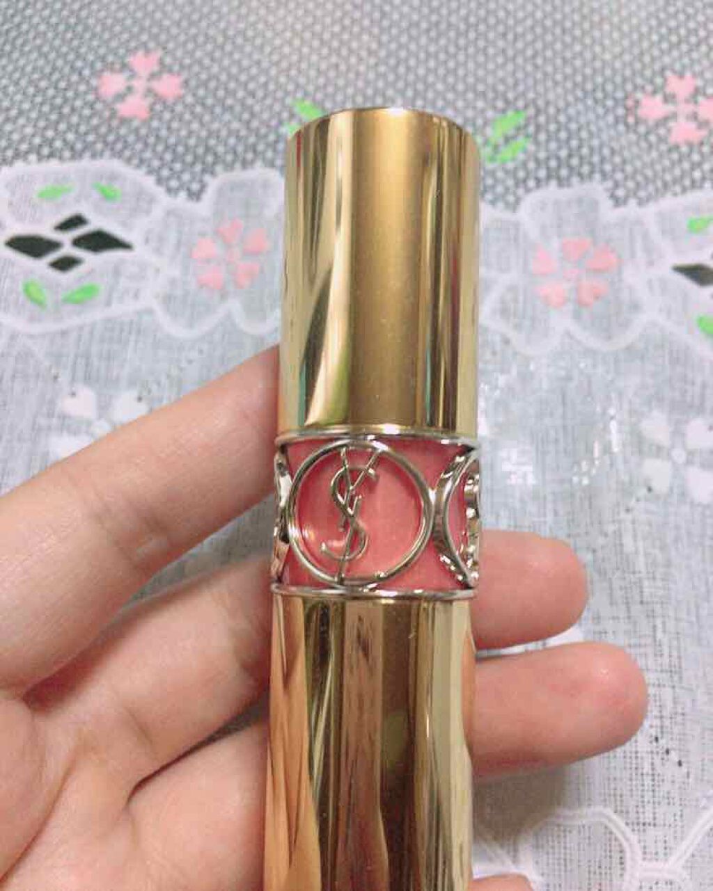 ルージュ ヴォリュプテ シャイン/YVES SAINT LAURENT BEAUTE/口紅を使ったクチコミ(1枚目)