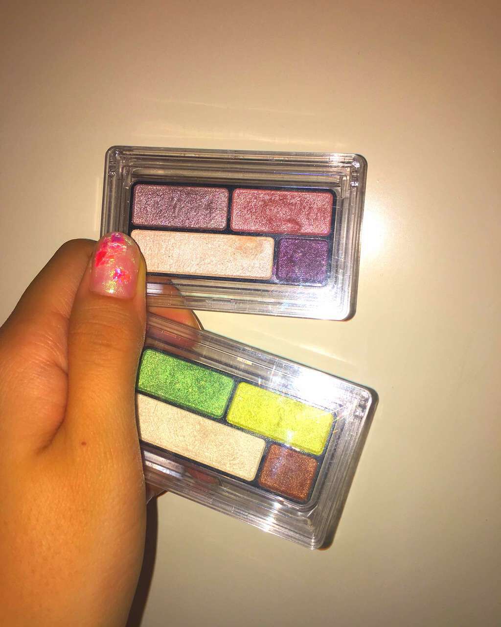 アイカラー（４色タイプ）（旧） ライム×レモン	/無印良品/アイシャドウパレットを使ったクチコミ（1枚目）