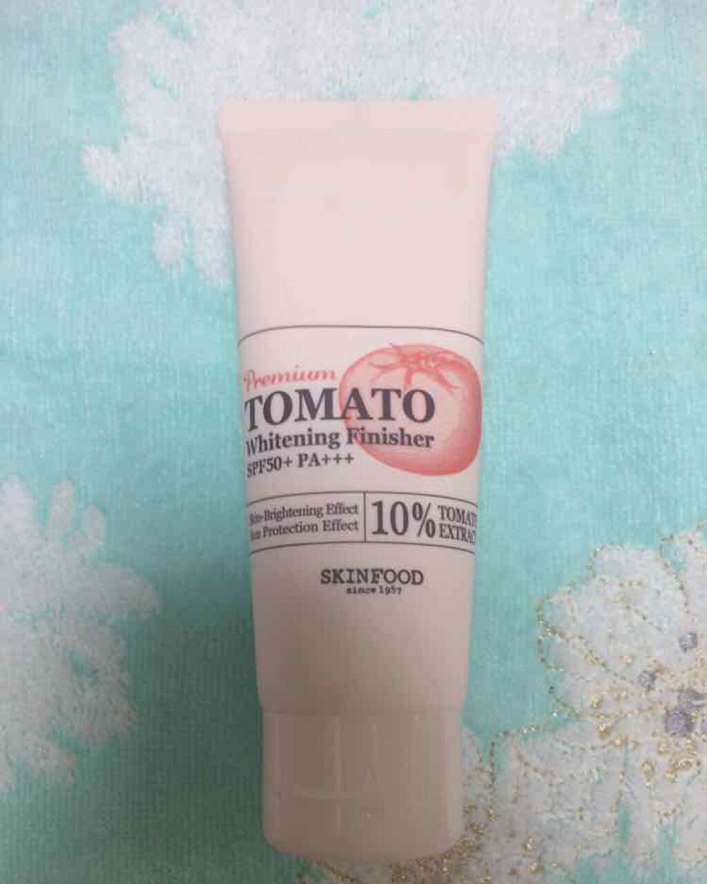 プレミアムトマト ブライトニング フィニッシャー/SKINFOOD/化粧下地を使ったクチコミ（1枚目）