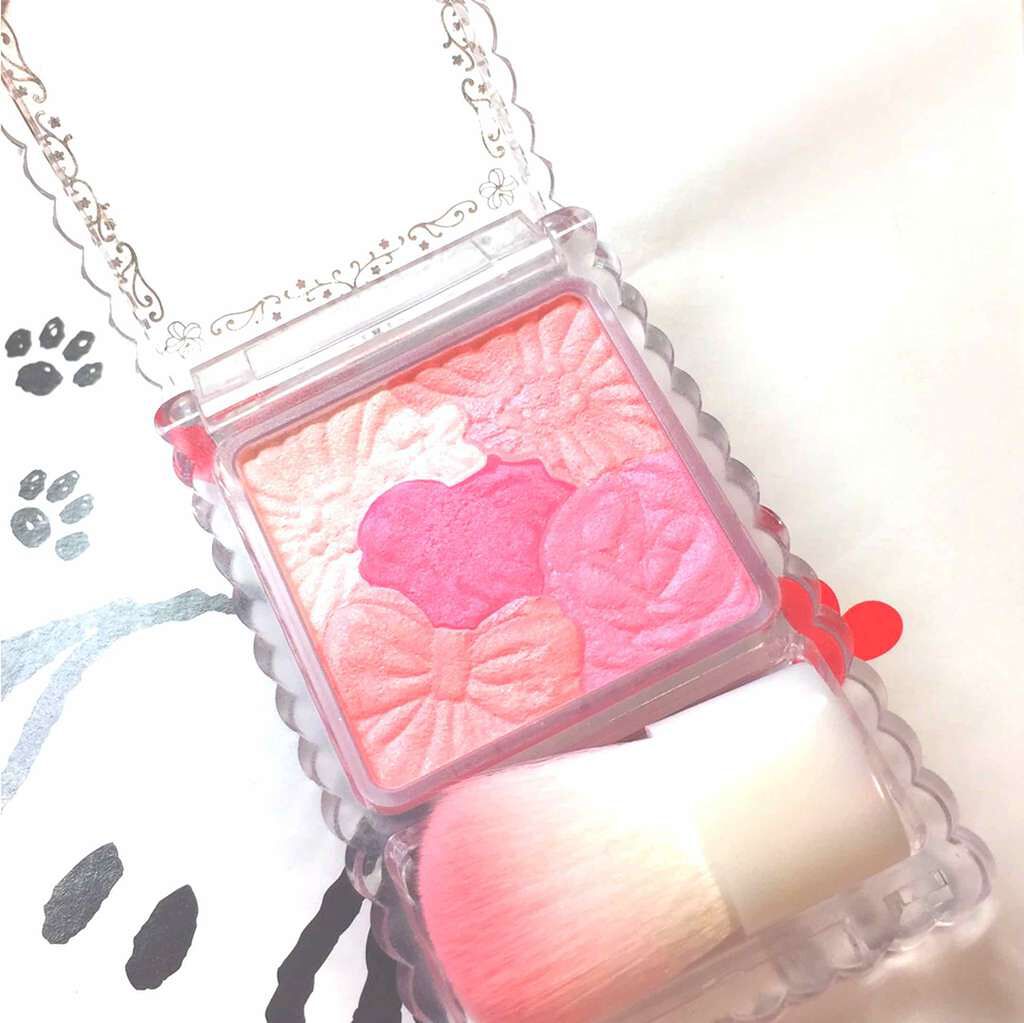 グロウフルールチークス/キャンメイク/パウダーチークを使ったクチコミ（1枚目）