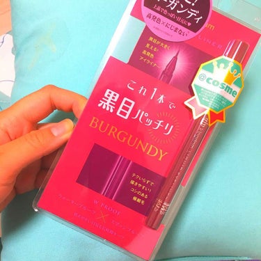 キングダム リキッドアイライナー 限定色バーガンディ🍇

なかなか見つからなくて、お店を4つ回ってやっとgetできました！！！

手に書いてみた時は結構明るい色だったんですけど目に書いたら明るすぎず、ブ