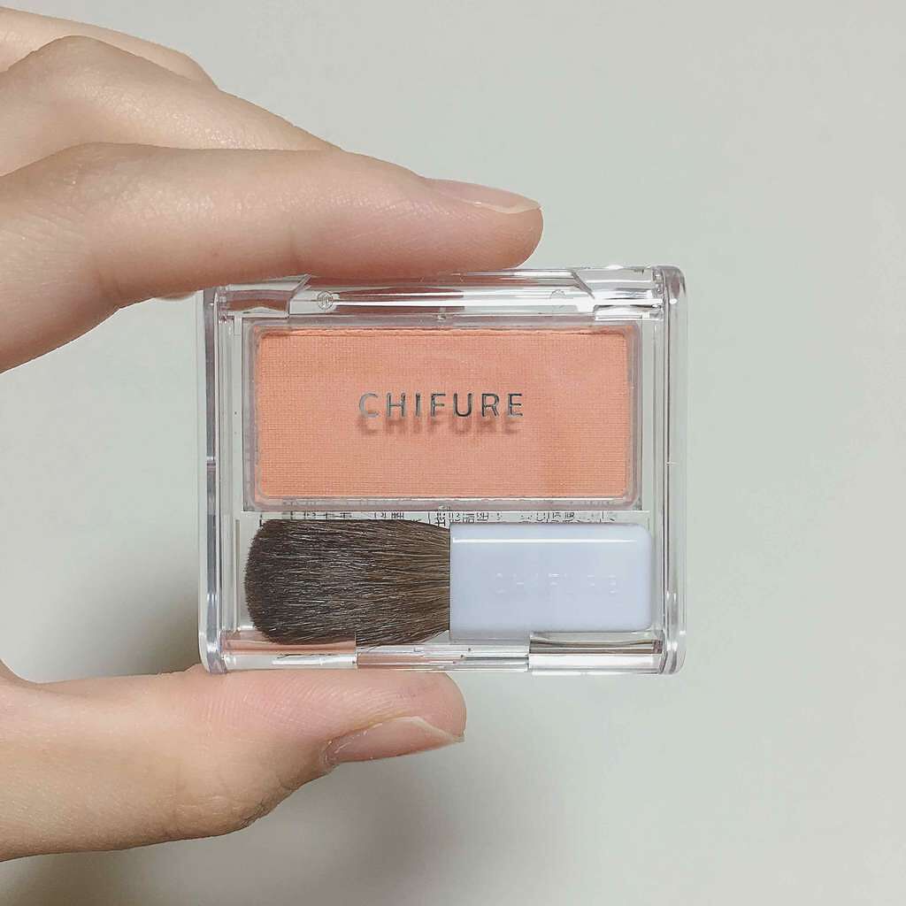 チーク カラー(ブラシ付)/ちふれ/パウダーチークを使ったクチコミ(1枚目)