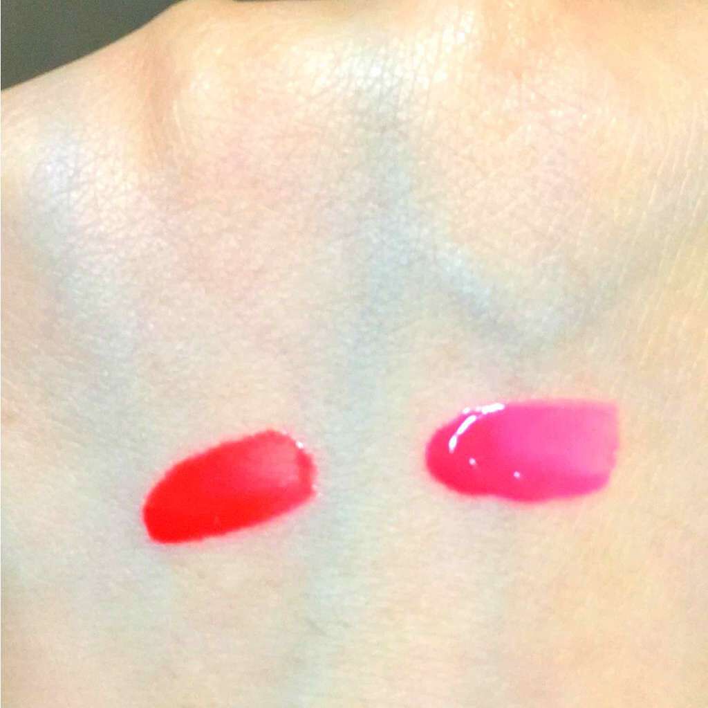 ディアダーリン ウォータージェルティント （アイスティント）/ETUDE/口紅を使ったクチコミ（2枚目）