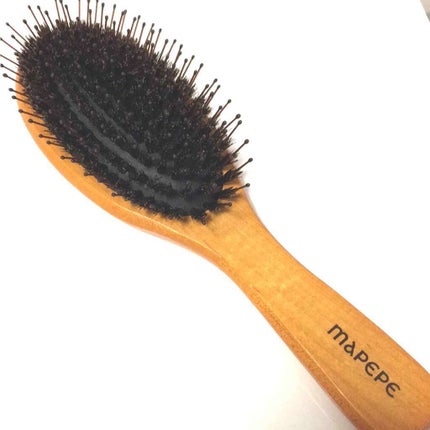 つやつや天然毛のミックスブラシ/マペペ/ヘアブラシを使ったクチコミ(1枚目)