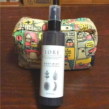 LORE BODY MIST of Citrus Orchard (ローレ ボディミスト シトラスオーチャード) 200ml
天然由来成分93%(水を含む)

10種類の植物配合(保湿成分)
ヨモギ葉エ