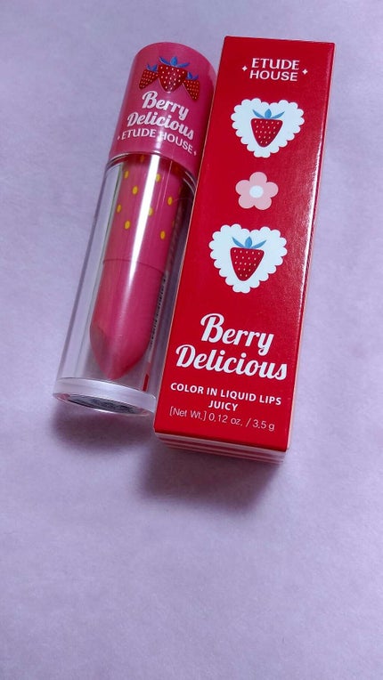 ベリーデリシャス カラーイン リキッドリップジューシー/ETUDE/口紅を使ったクチコミ(1枚目)