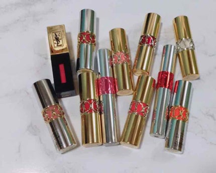 ルージュ ピュールクチュール ヴェルニ プライマリーカラー/YVES SAINT LAURENT BEAUTE/口紅を使ったクチコミ(1枚目)