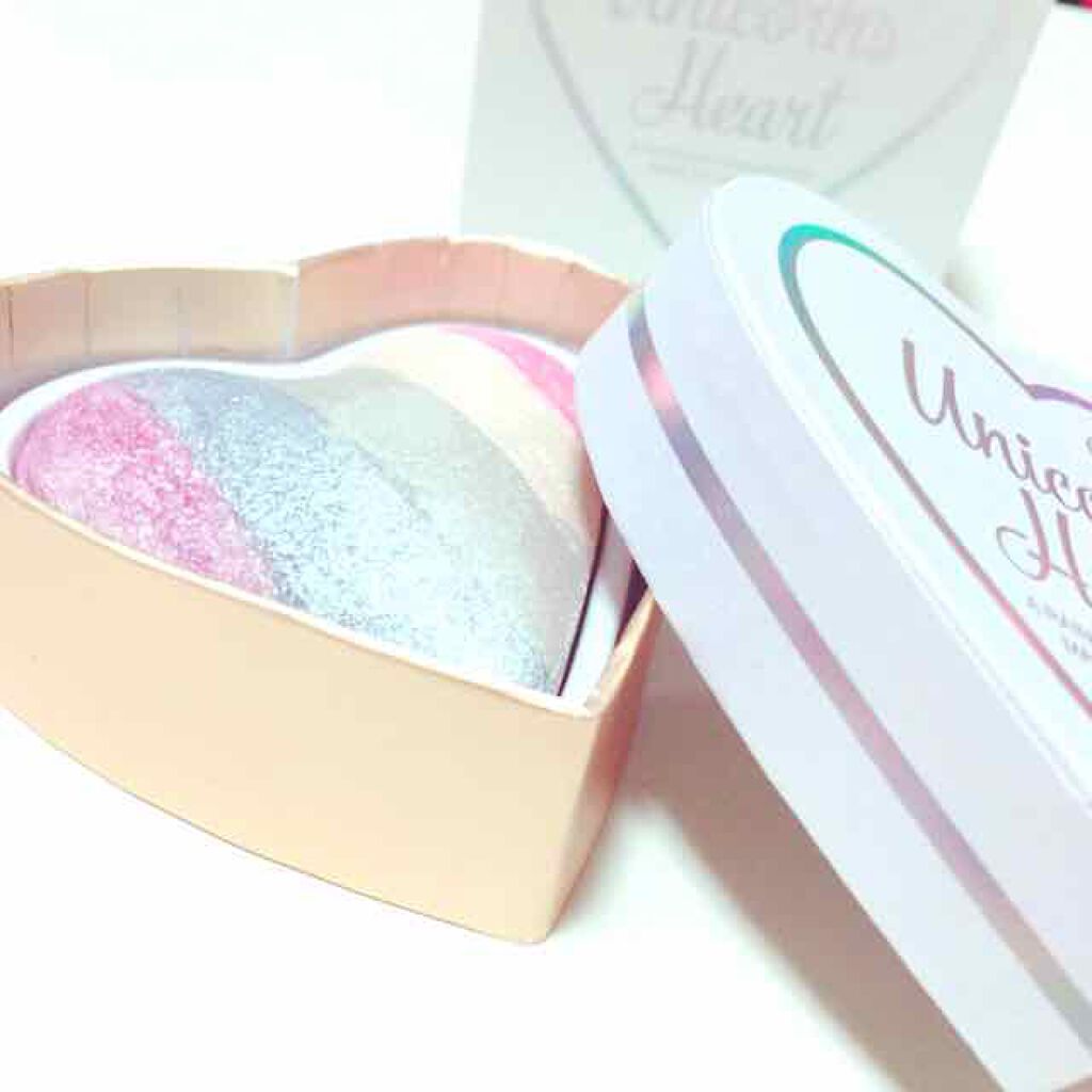 ハートハイライター ユニコーンハート/MAKEUP REVOLUTION/パウダーハイライトを使ったクチコミ(1枚目)