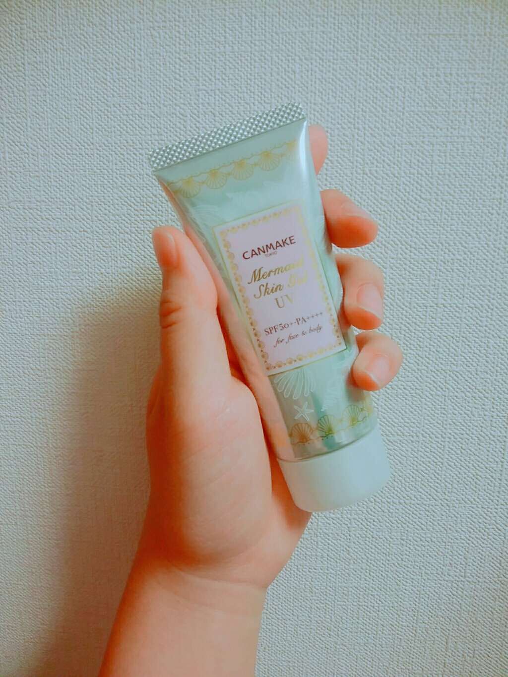 マーメイドスキンジェルUV/キャンメイク/日焼け止めジェルを使ったクチコミ（1枚目）
