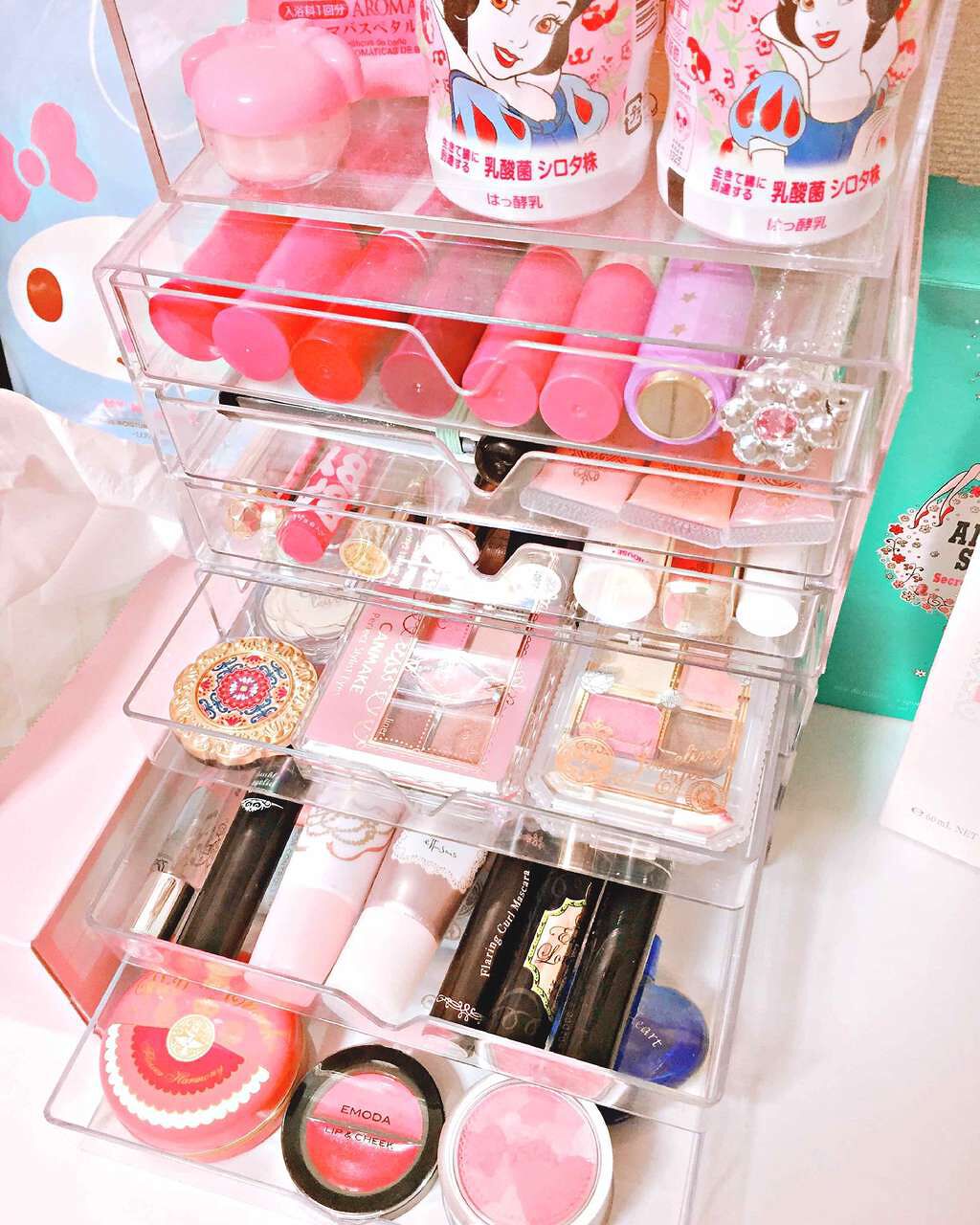 3段式クリアーケース/DAISO/その他化粧小物を使ったクチコミ(2枚目)