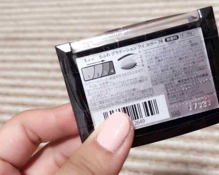 グラデーション アイ カラー(チップ付)/ちふれ/アイシャドウパレットを使ったクチコミ(2枚目)