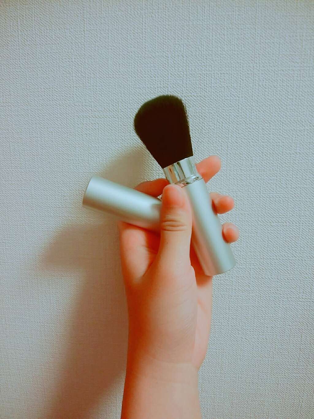 ごくふわっ春姫スライド式携帯メイクブラシ/DAISO/メイクブラシを使ったクチコミ（1枚目）