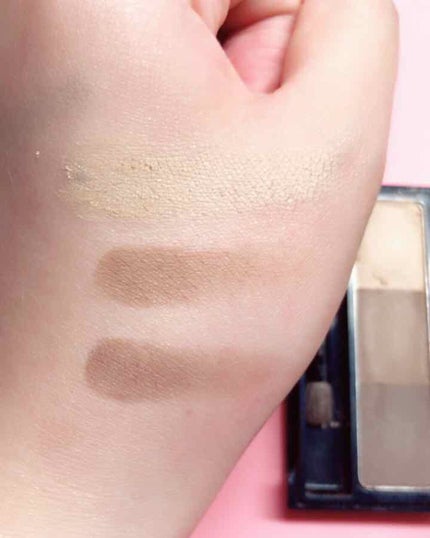 エクスクィシテ アイブローパレット/DAISO/パウダーアイブロウを使ったクチコミ(2枚目)