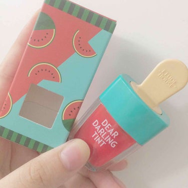 ETUDEHOUSE
ディアダーリン ウォータージェルティント RD307 🍉

スイカのやつが残り１つだったので買っちゃいました🍉💗
もうすごい可愛い本当に可愛い☺️☺️

濃い赤じゃないので誰でも馴