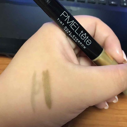 ピメルテット ティントデュアルアイブロウ/pdc/眉ティントを使ったクチコミ(3枚目)