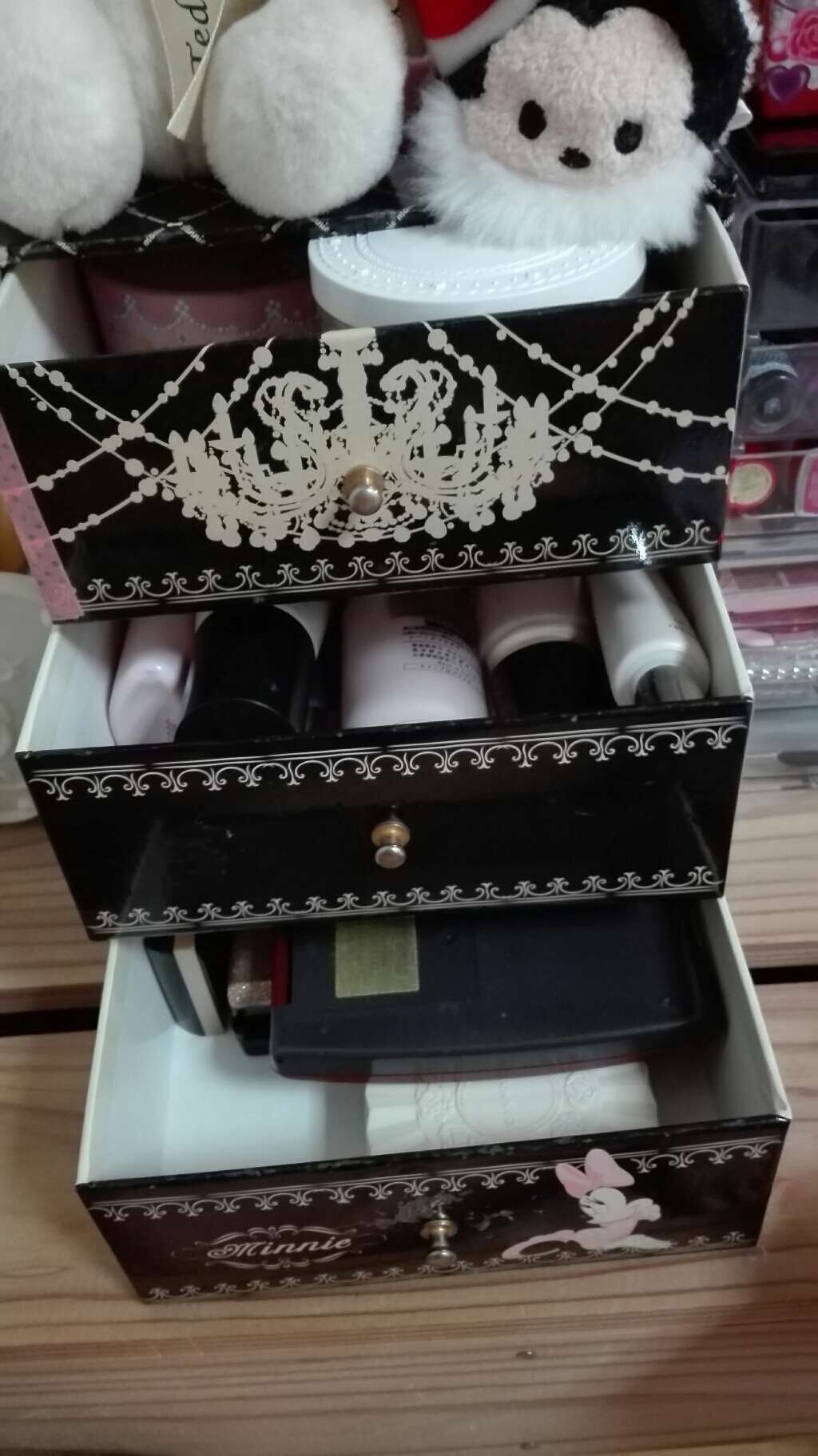 3段式クリアーケース/DAISO/その他化粧小物を使ったクチコミ(2枚目)