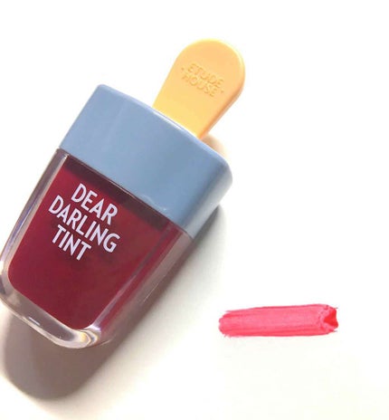 ディアダーリン ウォータージェルティント (アイスティント)/ETUDE/口紅を使ったクチコミ(2枚目)