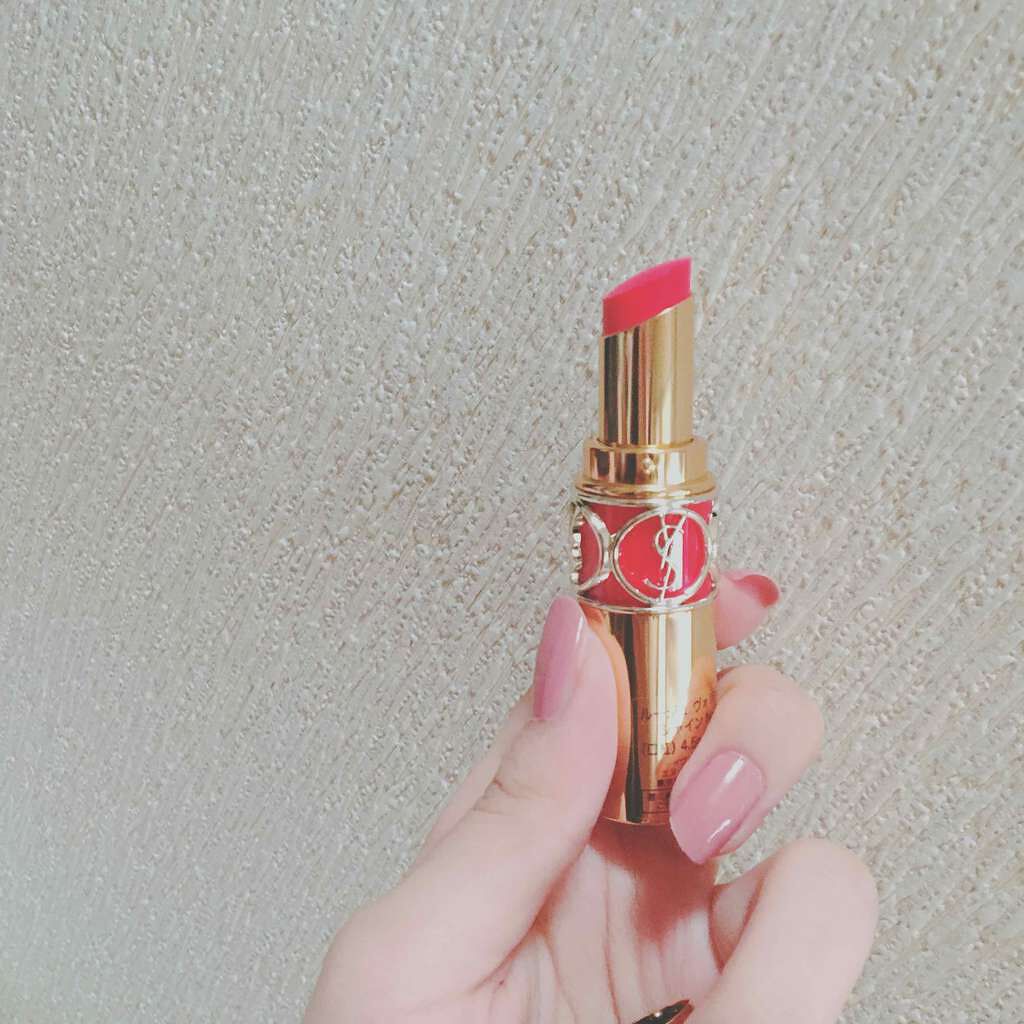 ルージュ ヴォリュプテ シャイン/YVES SAINT LAURENT BEAUTE/口紅を使ったクチコミ(1枚目)
