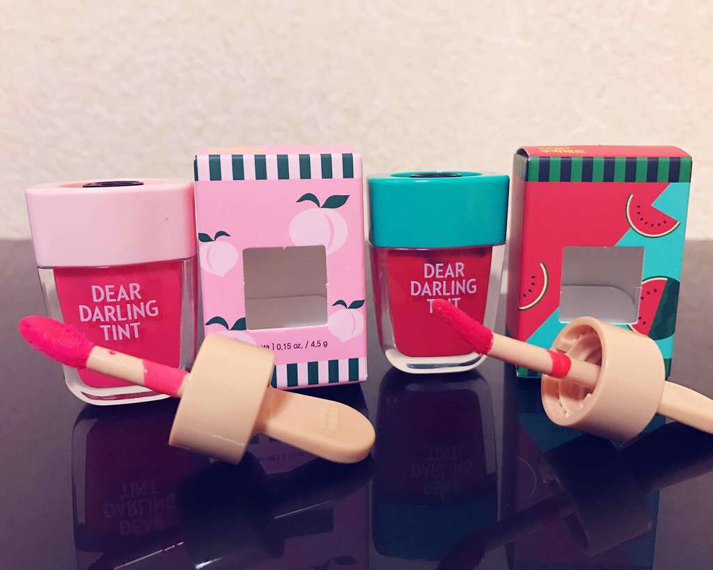 ディアダーリン ウォータージェルティント (アイスティント)/ETUDE/口紅を使ったクチコミ(2枚目)